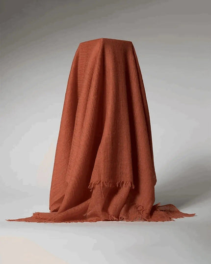 Cashmere Throw | KCI 150 on white background, incredibly soft red blanket
