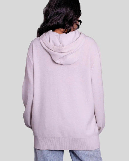 Italian Cashmere Scarf - KCI 307 showing a woman in pink sweater and jeans