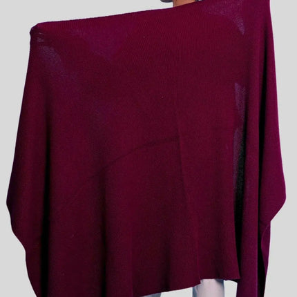 Luxurious Italian Cashmere Shawl for Stay Cozy in Style - Woman Draped in Large Shawl