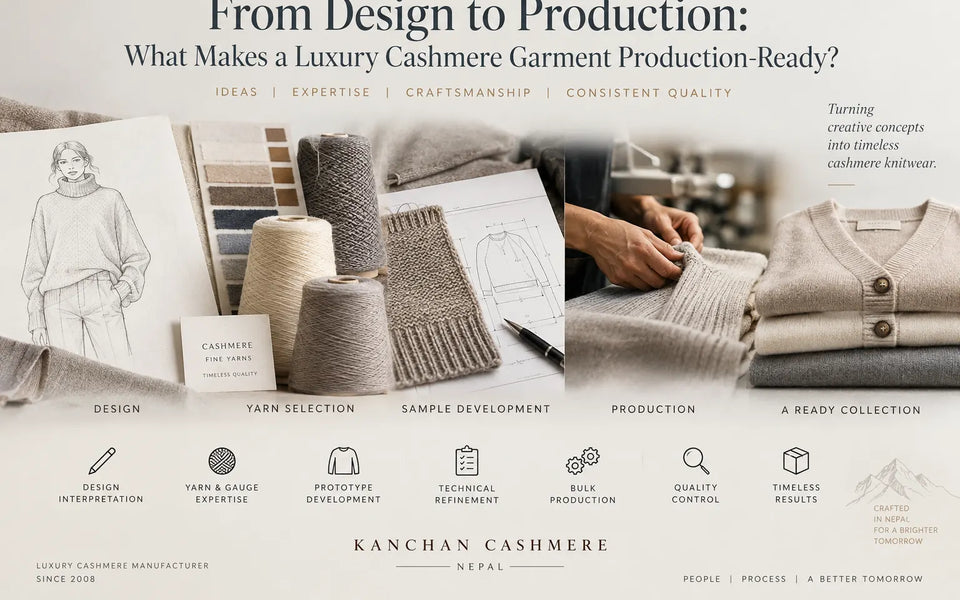 From Design to Production: What Makes a Luxury Cashmere Garment Production-Ready