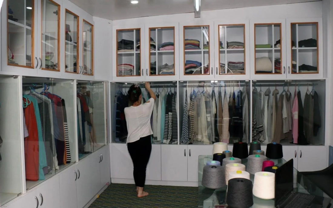 Kanchan Cashmere factory production and knitwear manufacturing