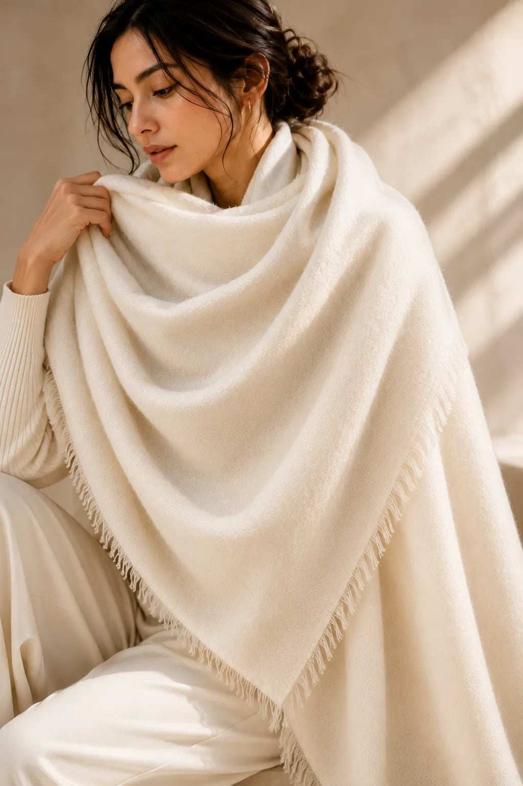 Felted  Cashmere Scarf