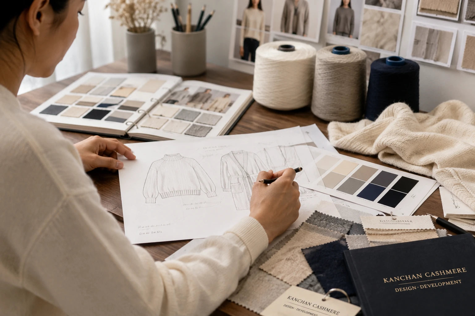 Kaschmir-Designentwicklung bei Kanchan Cashmere