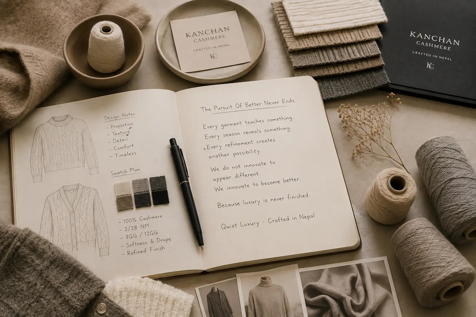 Cashmere craftsmanship and continuous refinement at Kanchan Cashmere