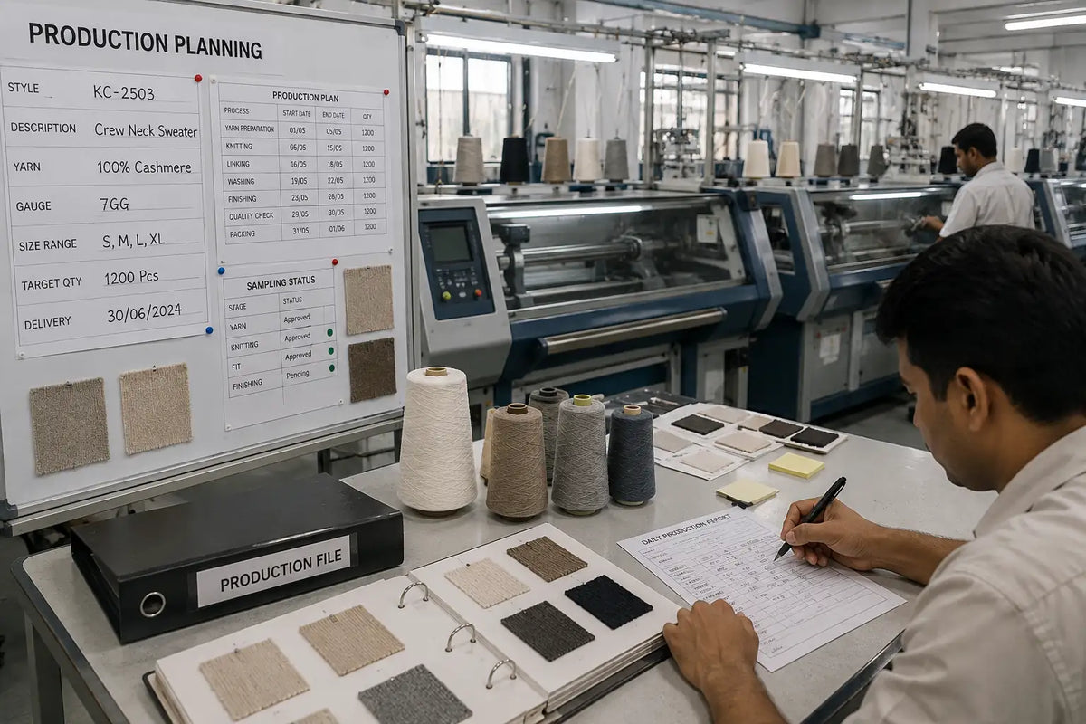 Cashmere manufacturing systems and production planning
