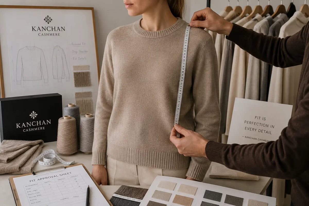 Cashmere sample fit and measurement development