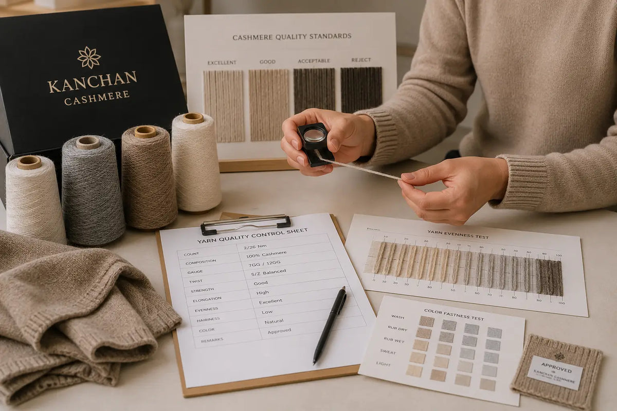Cashmere yarn readiness for production