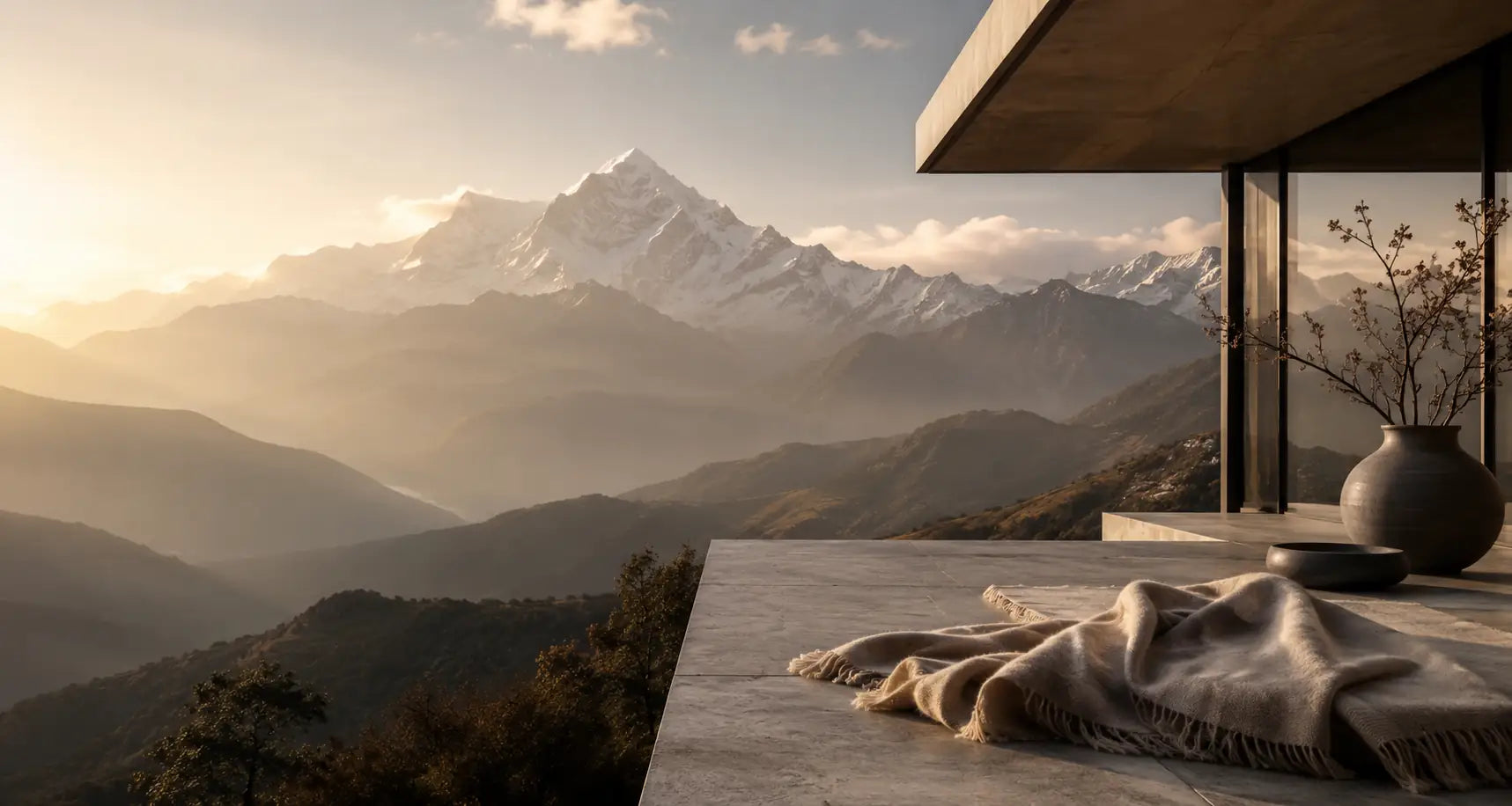 Luxury cashmere landscape representing the future of Kanchan Cashmere