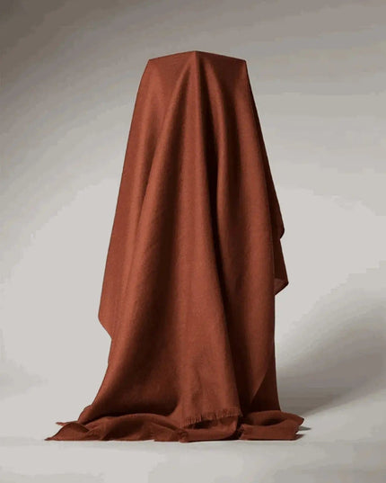 Luxurious Cashmere Throw Blanket on White Background KCI 210