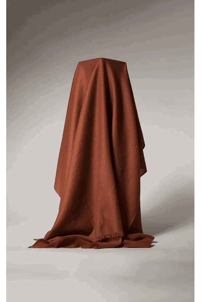 Luxurious Cashmere Throw Blanket on White Background KCI 210