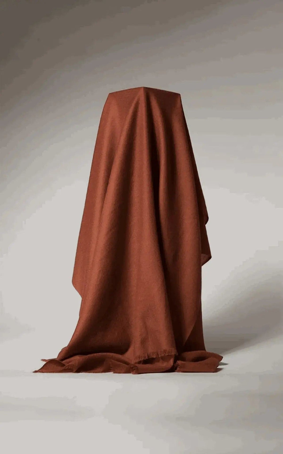 Luxurious Cashmere Throw Blanket on White Background KCI 210