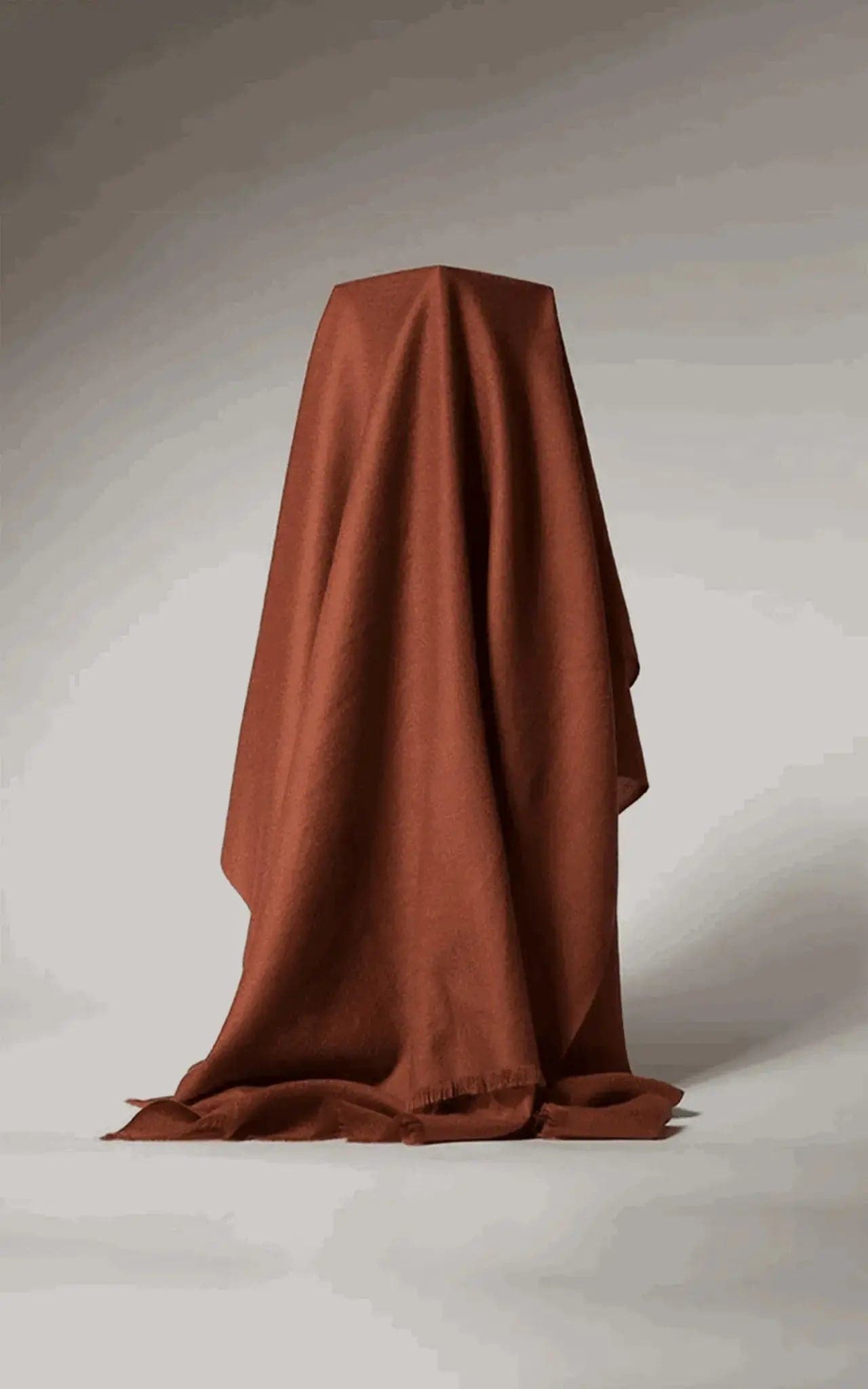 Luxurious Cashmere Throw Blanket on White Background KCI 210