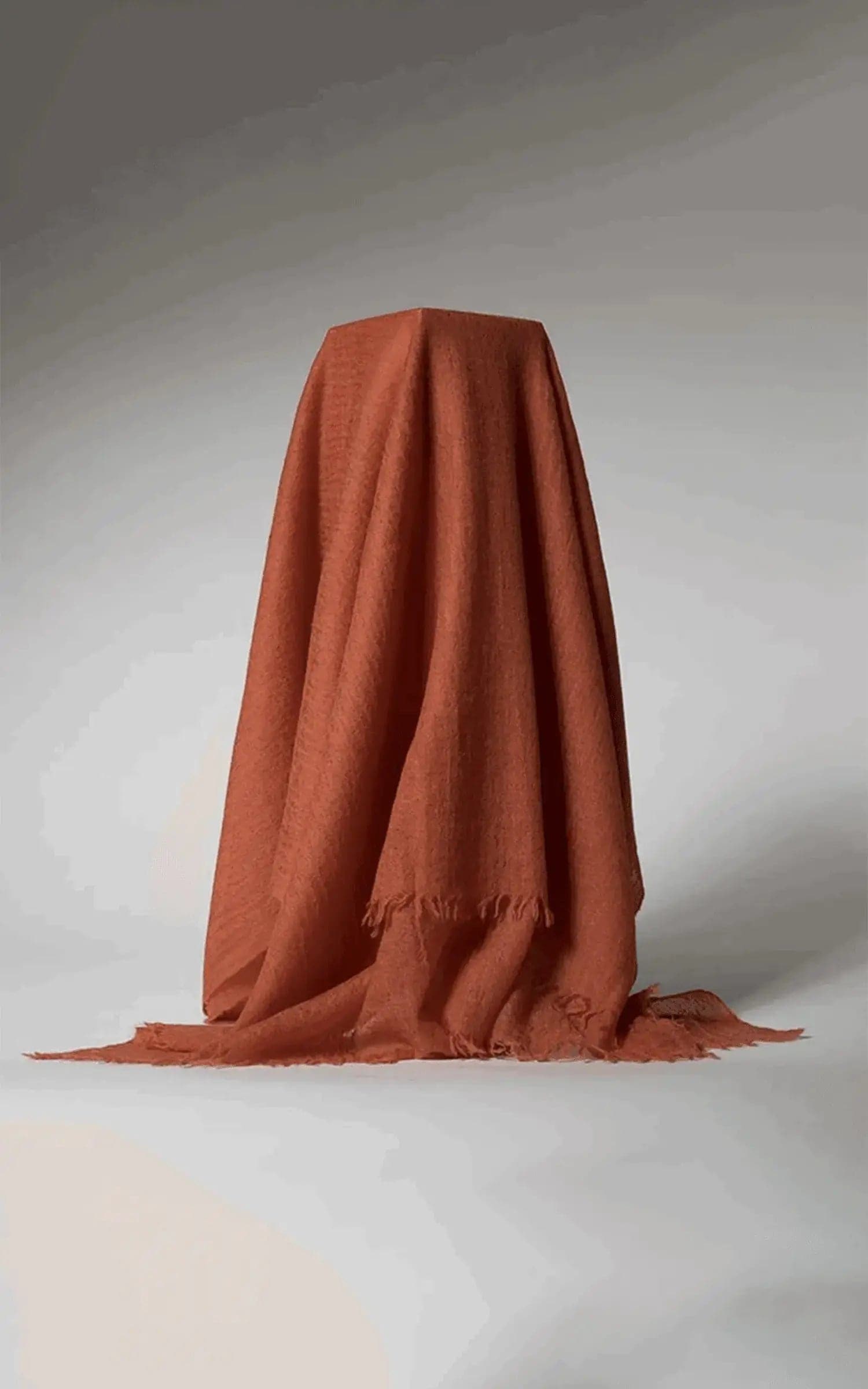 Cashmere Throw | KCI 150 on white background, incredibly soft red blanket