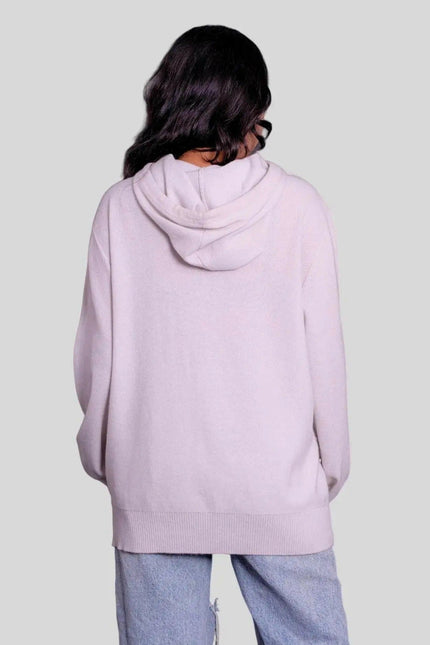 Italian Cashmere Scarf - KCI 307 showing a woman in pink sweater and jeans