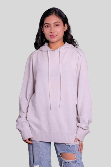 Italian Cashmere Scarf - KCI 307: Woman in pink sweater and ripped jeans