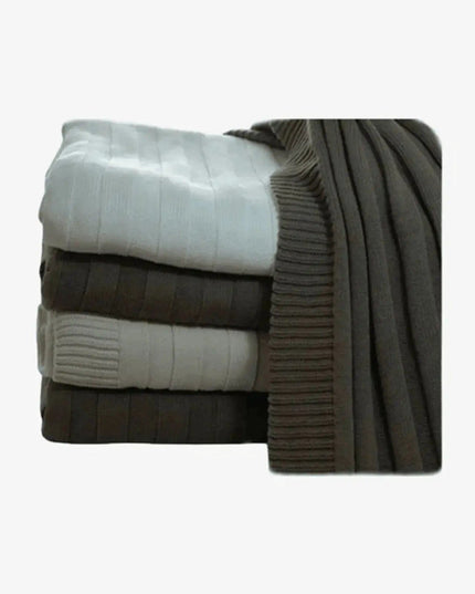 KCI 189 pure Italian cashmere blankets on white background