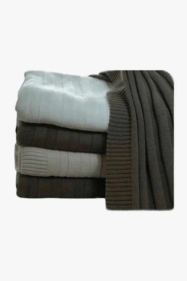 KCI 189 pure Italian cashmere blankets on white background