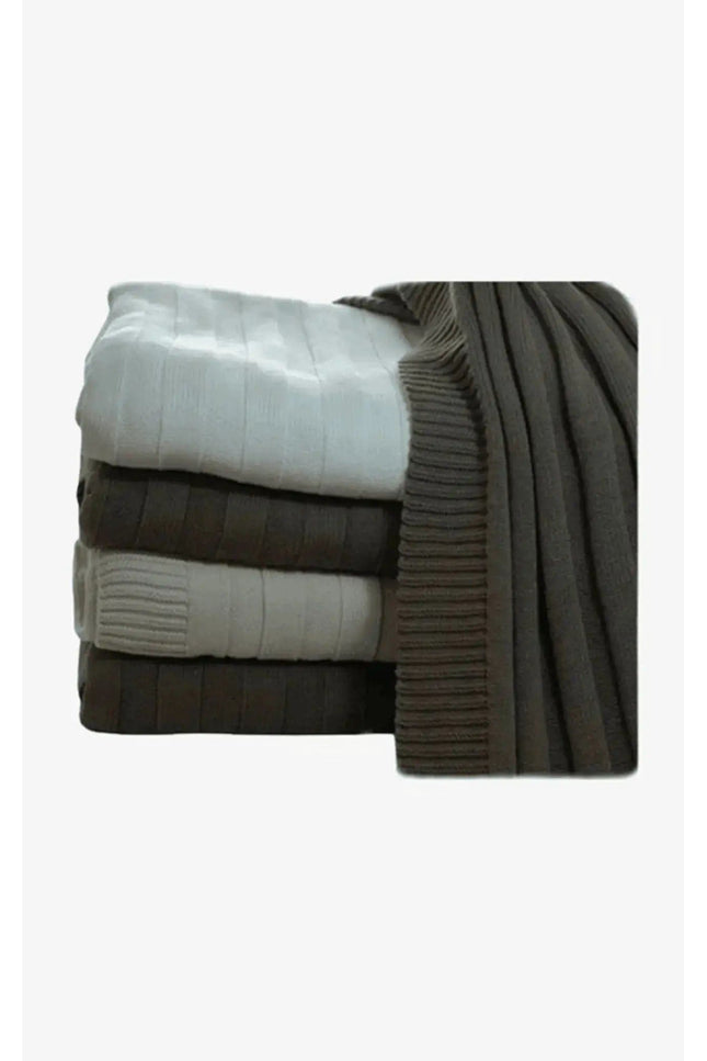 KCI 189 pure Italian cashmere blankets on white background