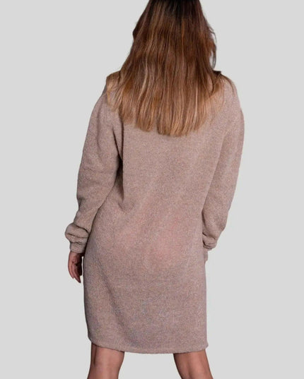 KCI 279 Women Dress - Beige sweater dress with exemplary craftsmanship
