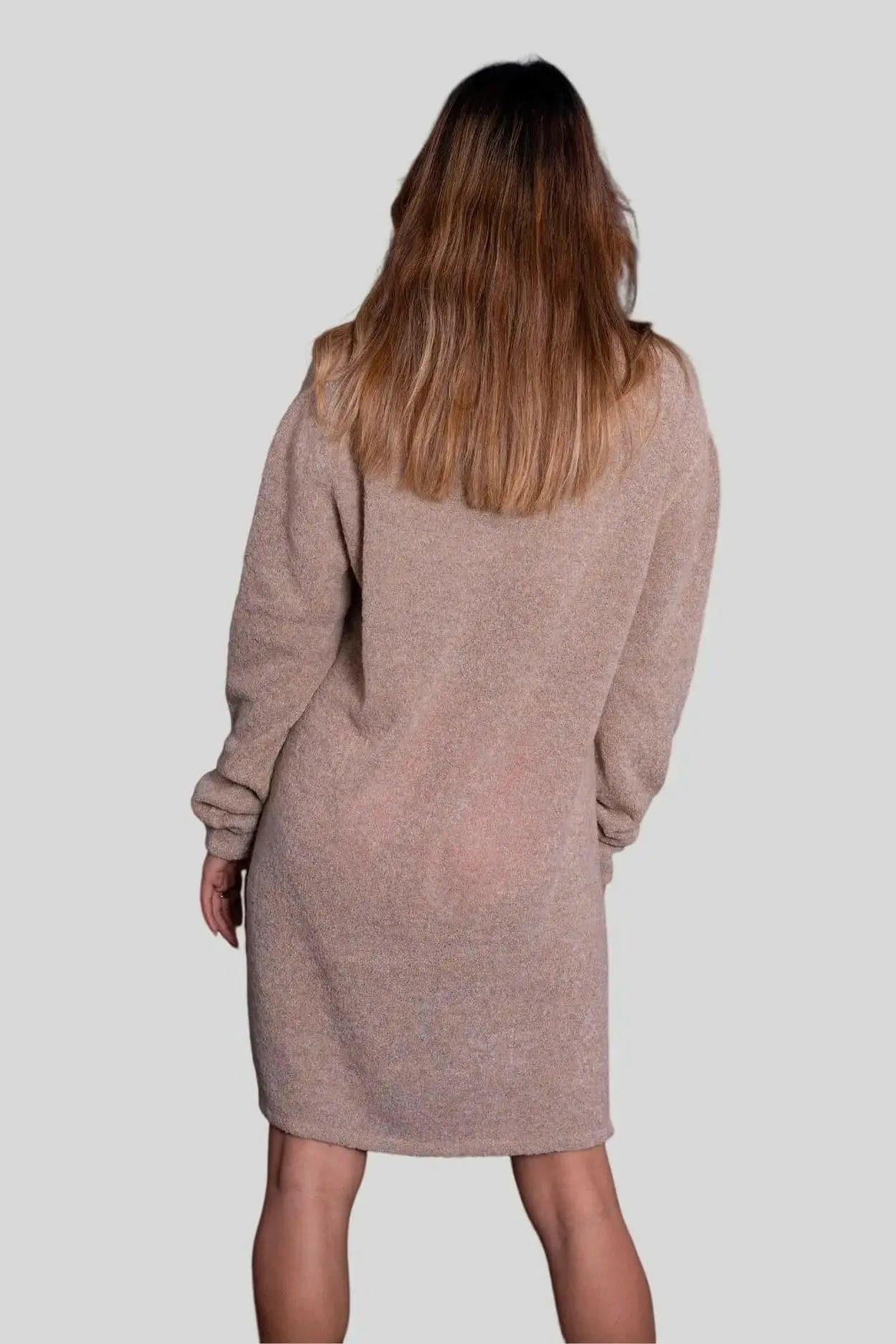 KCI 279 Women Dress - Beige sweater dress with exemplary craftsmanship