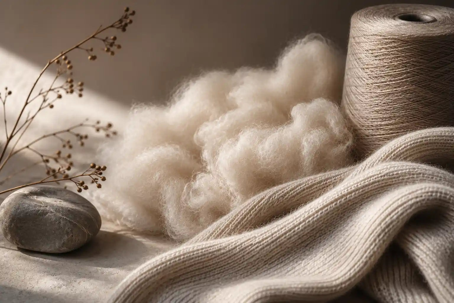 Finished cashmere knitwear crafted in Nepal
