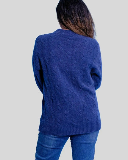 Luxury Cashmere Cable Pullover for Women