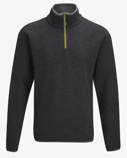 Men’s charcoal half zip sweater by KCI 110