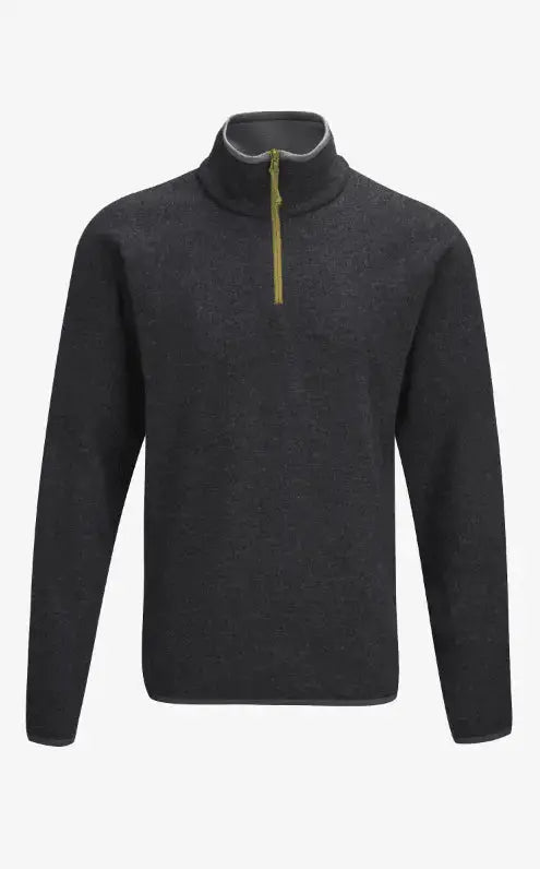 Men’s charcoal half zip sweater by KCI 110